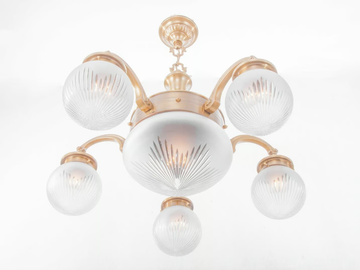 BRATISLAVA 5 - Brass chandelier by Patinas Lighting - view 3